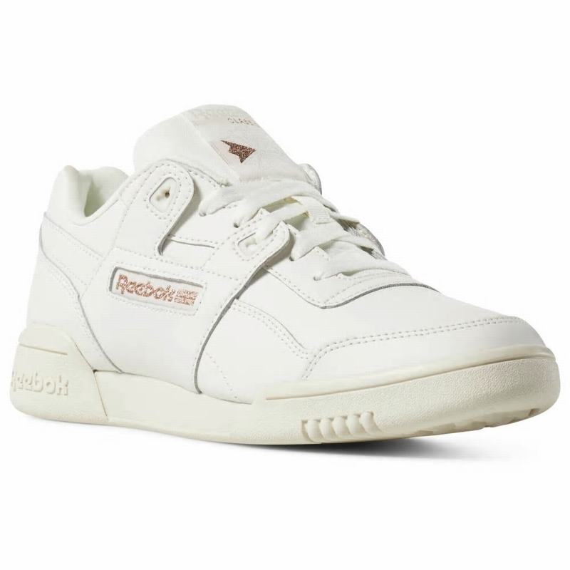 Tenisi Reebok Workout Lo Plus Dama Albi/Argintii Romania RY5712EW